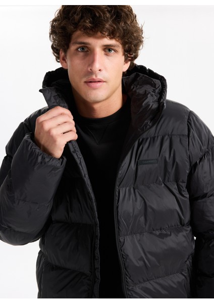 Siyah Erkek Mont LV04LC507GUB1 Ls Md Wt Nyln Chnnld fırsatları