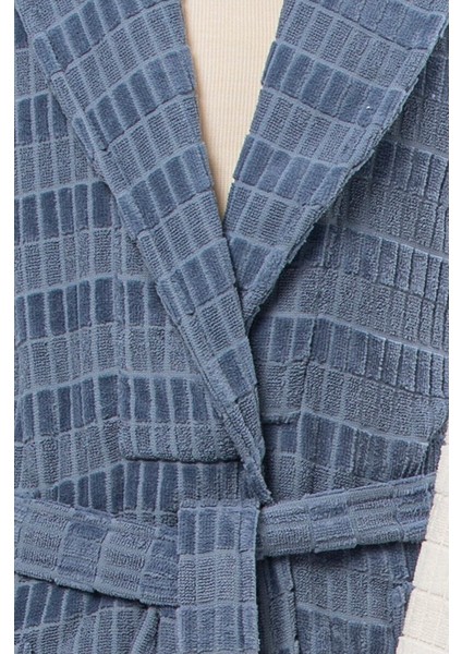 Land Aile Bornoz Seti İndigo Krem 2584