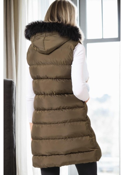 Z9761 Dewberry Bayan Yelek-Haki fiyatları