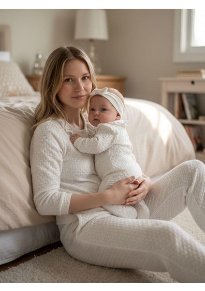 Kız Bebek Pamuklu Jakarlı Kendinden Desenli Patiksiz Tulum fiyatları