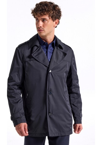 Lacivert Erkek Trençkot F5WM-TRC 2873