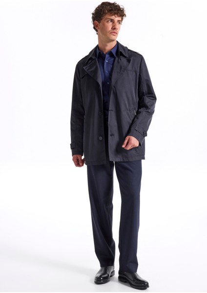 Lacivert Erkek Trençkot F5WM-TRC 2873 fiyatları