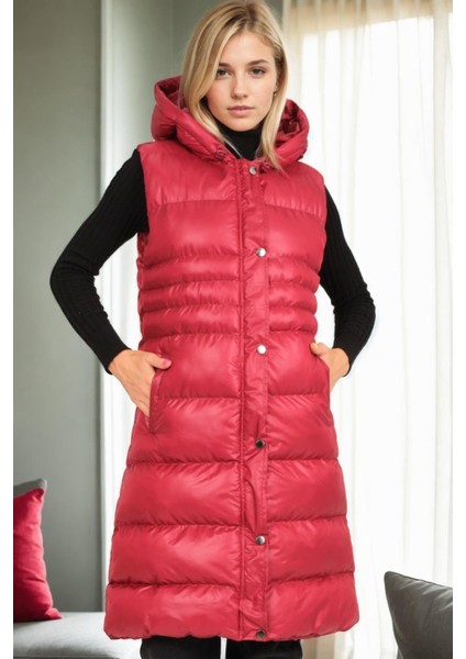 Z9757 Dewberry Bayan Yelek-Bordo