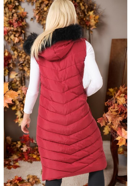 Z9752 Dewberry Bayan Yelek-Bordo fiyatları