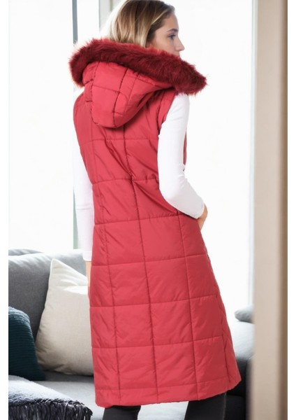 Z9718 Dewberry Bayan Yelek-Bordo fiyatları