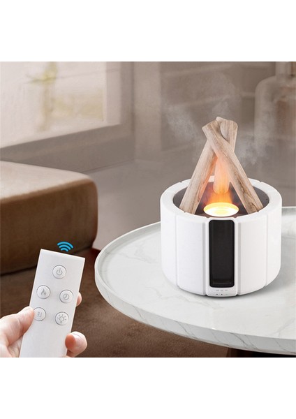 Kamp Ateşi Aromaterapi Makinesi Ev Esansiyel Yağ Alev Nemlendirici Deco Siyah (Yurt Dışından) fırsatları