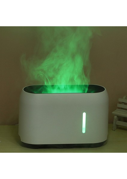 Renk Uzaktan Kumandalı Alev Etkili Hava Nemlendirici Elektrikli Aromaterapi Difüzörü 200ML Eu Fişi Beyaz (Yurt Dışından) fiyatları
