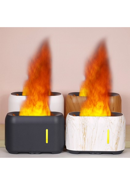 Renk Uzaktan Kumandalı Alev Etkili Hava Nemlendirici Elektrikli Aromaterapi Difüzörü 200ML Eu Fişi Beyaz (Yurt Dışından) fırsatları