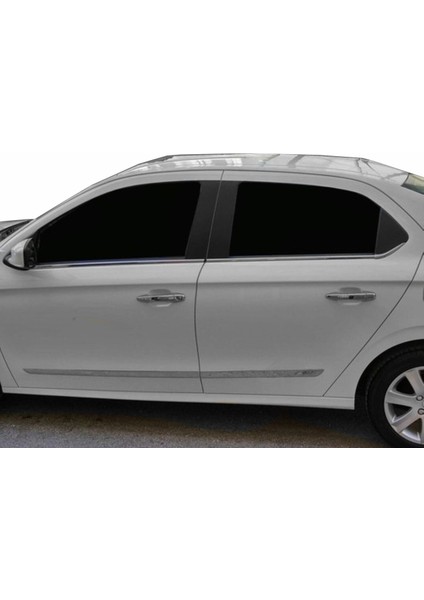 Citroen C-Elysee Uyumlu Yan Kapı Çıtası Krom 4 Parça 2012 Ve Sonrası Modeller İçin fırsatları