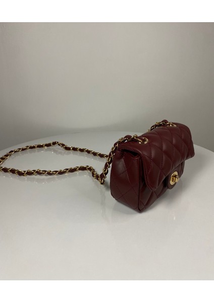 Mini Kapitone Örme Zincirli Kadın El ve Omuz Çantası fiyatları