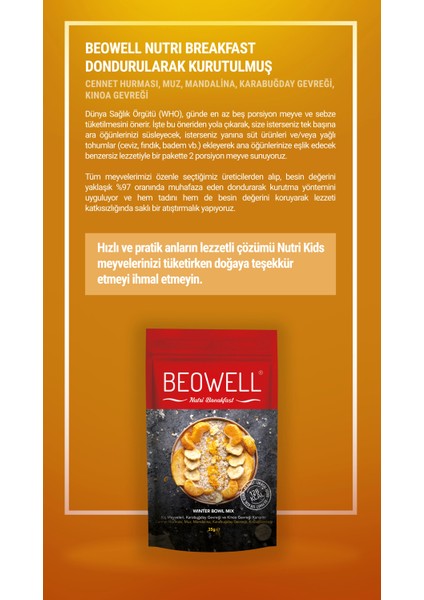 Nutri Breakfast – Freeze Dried Dondurularak Kurutulmuş Kış Meyveleri Karışımı indirimleri