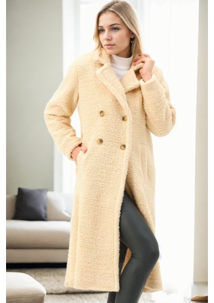 Z9775 Dewberry Bayan Palto-Bej