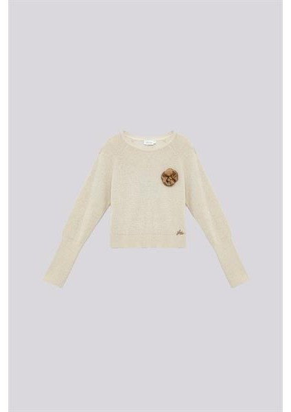 Bg Store Kız Çocuk Altın Kazak