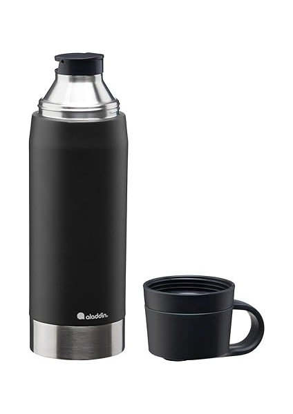 Citypark Thermavac Çift Bardaklı Çelik Termos 1.1 Lt Siyah 1,1 Lt indirimleri