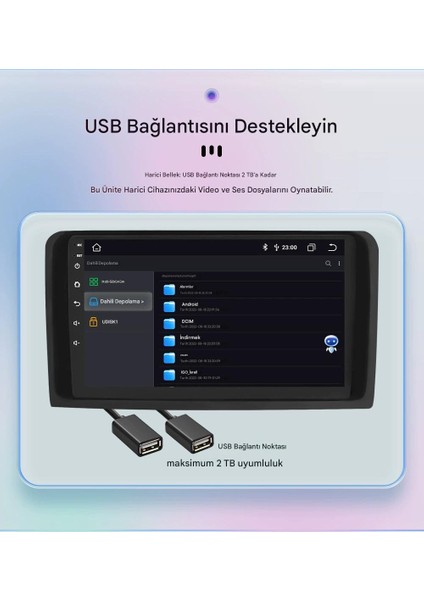 Mercedes ml Wifi Gps Carplay 9 Inç 2+32GB Kamera Multimedya Navigasyon Sistemi - 2006-2011 Model fırsatları