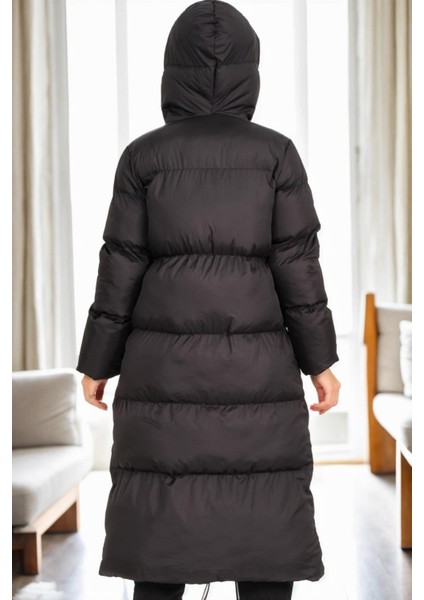 Z9756 Dewberry Bayan Şişme Kaban-Siyah fiyatları