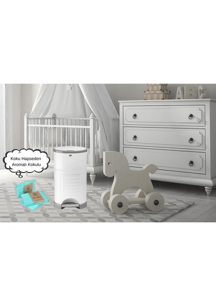 16L Çöp Kovaları İle Uyumlu 2250 Adet Bebek Bezi Kapasiteli Çöp Poşeti indirimleri