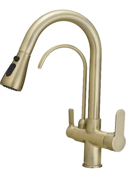 Mat Gold Arıtmalı Spiralli Mutrfak Bataryası