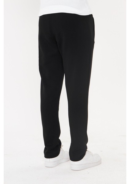 Erkek Battal Kışlık 3 Iplik Eşofman Altı Siyah 201302-S