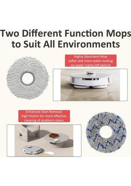 Ecovacs Deebot T30 Pro Yedek Parçası Için Yıkanabilir Paspas Bezi (Yurt Dışından) modelleri