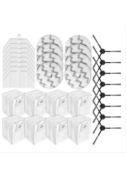 Roidmi Eva SDJ06RM Parçaları Için Yan Fırça Filtresi Paspas Bezi Toz Torbası (Yurt Dışından)