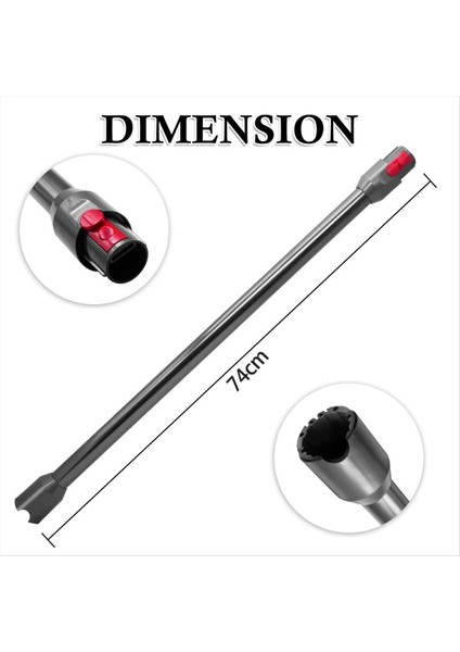 Dyson V10 Dijital Ince Kablosuz Elektrikli Süpürge-B Için Uzatma Çubuğu (Yurt Dışından) fiyatları