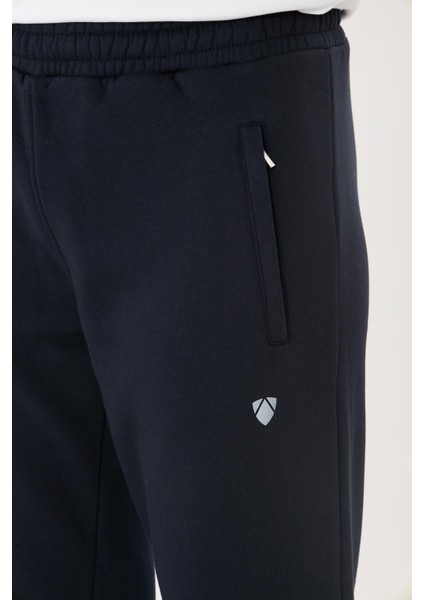 Erkek Battal Kışlık 3 Iplik Eşofman Altı Lacivert 201302-L