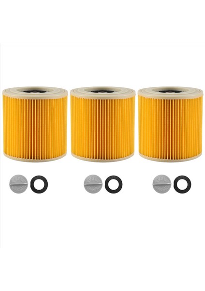 Karcher Wd3 Premium Elektrikli Süpürge Için 3 Adet Kartuş Filtre (Yurt Dışından) fiyatları