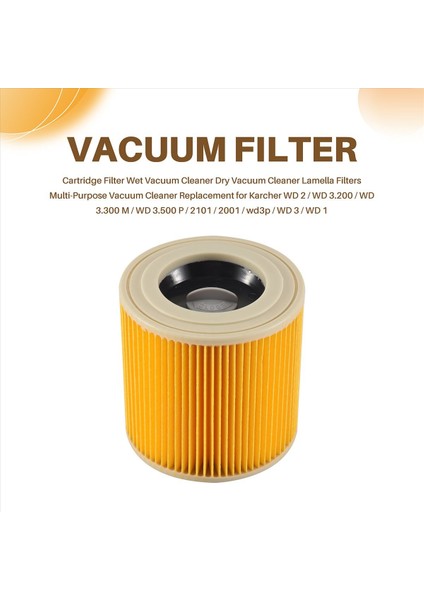 Karcher Wd3 Premium Elektrikli Süpürge Için 3 Adet Kartuş Filtre (Yurt Dışından) indirimleri