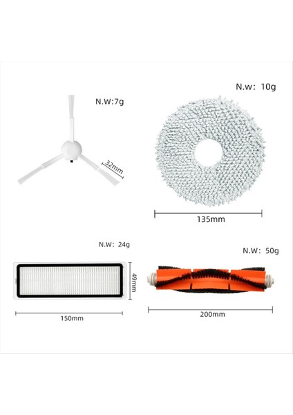 Ana Yan Fırça Hepa Filtre Paspas Bezi Toz Torbası (Yurt Dışından) indirimleri