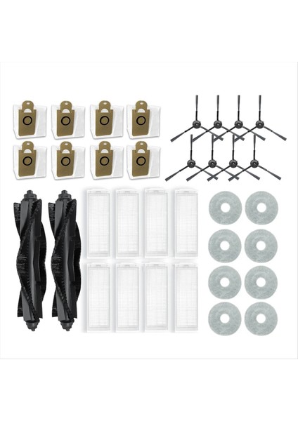 Karingbee S7 Omni Robot Vakum Yedek Ana Yan Fırça Için (Yurt Dışından)