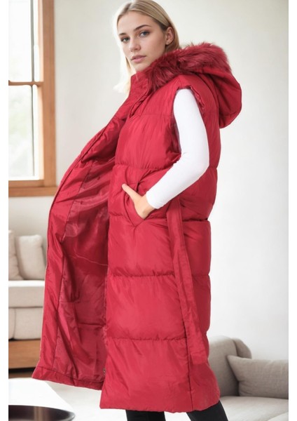 Z8744 Dewberry Bayan Yelek-Bordo modelleri