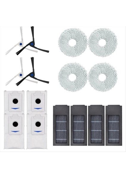 Ecovacs Deebot X2 Için 16 Adet Hepa Filtre Toz Torbası Yedeği (Yurt Dışından)