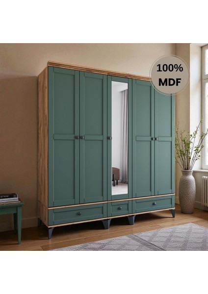 Silva 5 Kapaklı Çekmeceli Mdf Gardırop fiyatları