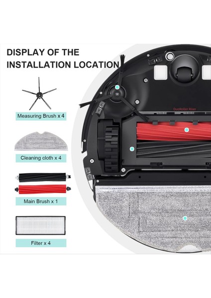 Roborock S8 S8 Plus S8+ S8 Pro Ultra Ana Yan Fırça Hepa Filtresi Için (Yurt Dışından) indirimleri