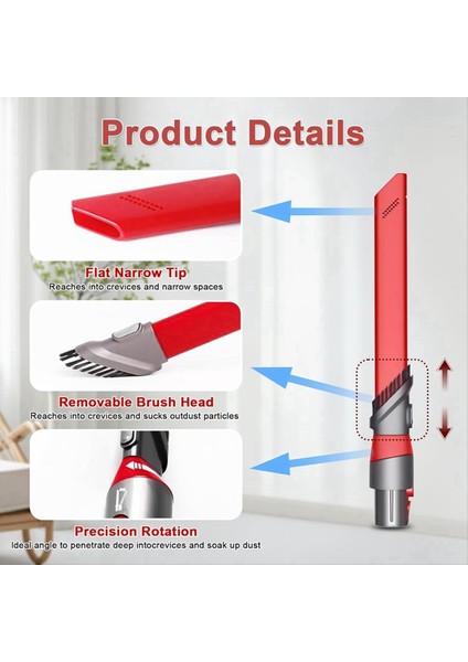 Dar Alan Temizleme Aparatı Elektrikli Süpürge Aparatı, Dyson ile Uyumlu (Yurt Dışından) fırsatları