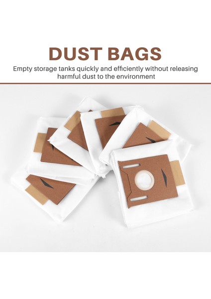 Ecovacs Deebot Ozmo T8 / T9 / T9MAX Robot Toz Torbası Parçaları Için 6 Adet (Yurt Dışından) fırsatları