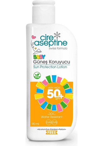 Cireaseptine Güneş Koruyucu Krem Baby 50 Spf 90 ml 2 Adet