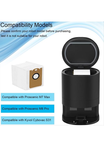 Proscenic M7 Max, M8 Pro ve Aırrobo T10+ Için Toz Torbaları (Yurt Dışından) fiyatları