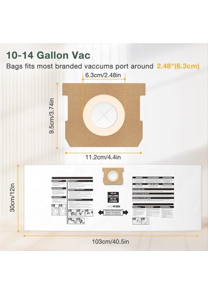 Atölye Vakum Torbaları Için 8 Adet 10-14 Galonluk Vakum Torbası (Yurt Dışından) modelleri