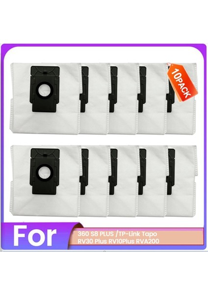 Tp Link Tapo RV30 Plus Için 360 S8 Plus Için 10 Parça Toz Torbası Seti (Yurt Dışından)