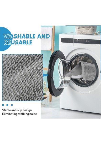 Eufy X8 Pro ile Uyumlu 8'li Yedek Paspas Bezi Pedi (Yurt Dışından) indirimleri