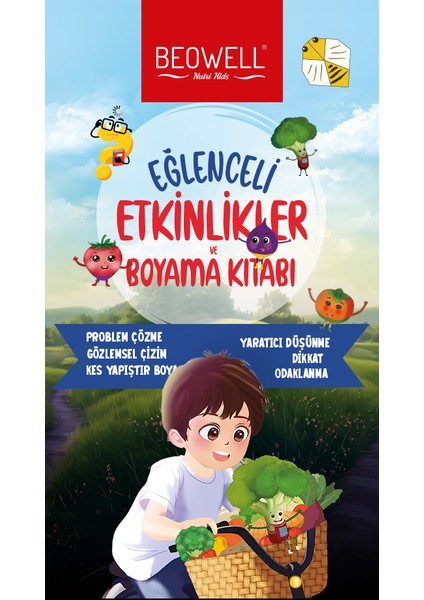 Nutrı Kıds Eğlenceli Etkinlikler ve Boyama Kitabı modelleri