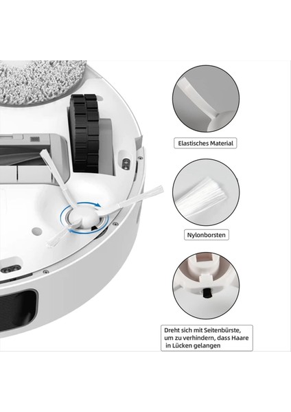 Dreame L10S / L10 Ultra / L10 Prime Ana Yan Fırça Hepa Filtreleri Için (Yurt Dışından) modelleri