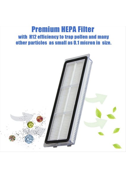 10 Adet Hepa Filtre Ana Yan Fırça Yedek Parçaları (Yurt Dışından) indirimleri