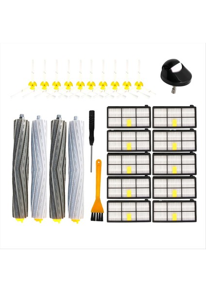 Irobot Roomba 800, 900 Serisi 860, 865, 866 Ana Yan Fırça Filtresi Için (Yurt Dışından)