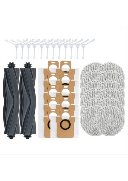 Dreame Robot Süpürge Kauçuk Yan Fırça Paspas Bezi Toz Torbaları Için (Yurt Dışından)