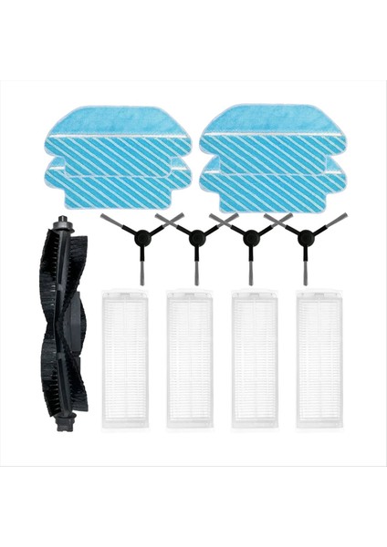 Proscenic M6 Pro Robot Ana Yan Fırça Hepa Filtre Paspas Bezi, C (Yurt Dışından)