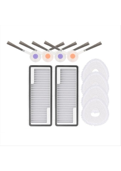 Narwal J4 / J4 Lite Yan Fırça Paspas Bezi Filtre Yedek Parçası Için 10 Adet (Yurt Dışından)