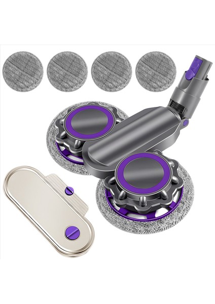 Dyson V12 Digital Slim Için Paspas Başlığı, Paspas Başlığı + Su Tankı + 6 Mendil (Yurt Dışından)